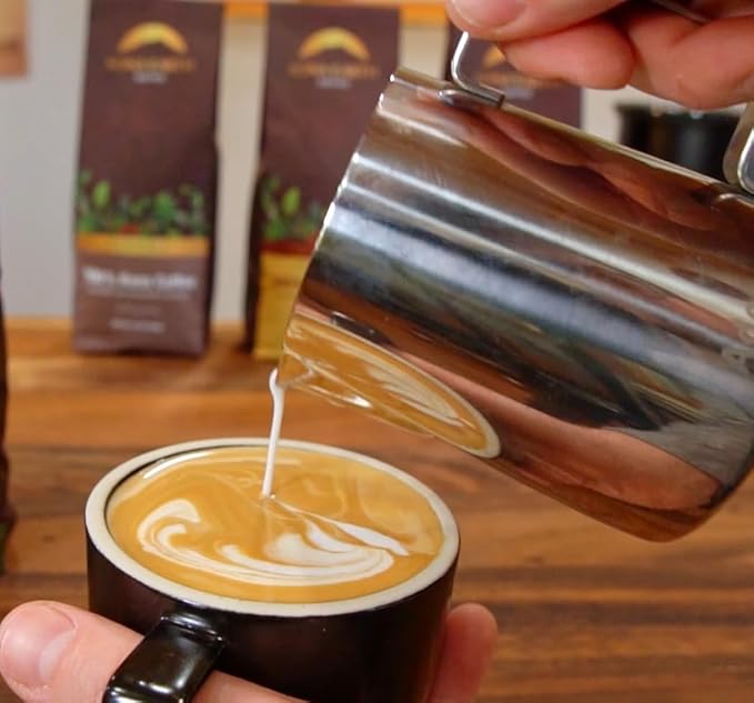 KONA EARTH 100% Kona Premium Coffee, Medium Roast, Whole Bean, 1 lb (16oz) Farm-Direct Authentic Hawaiian Kona Coffee beans from Hawaii’s Big Island, Micro-Batch-Roasted