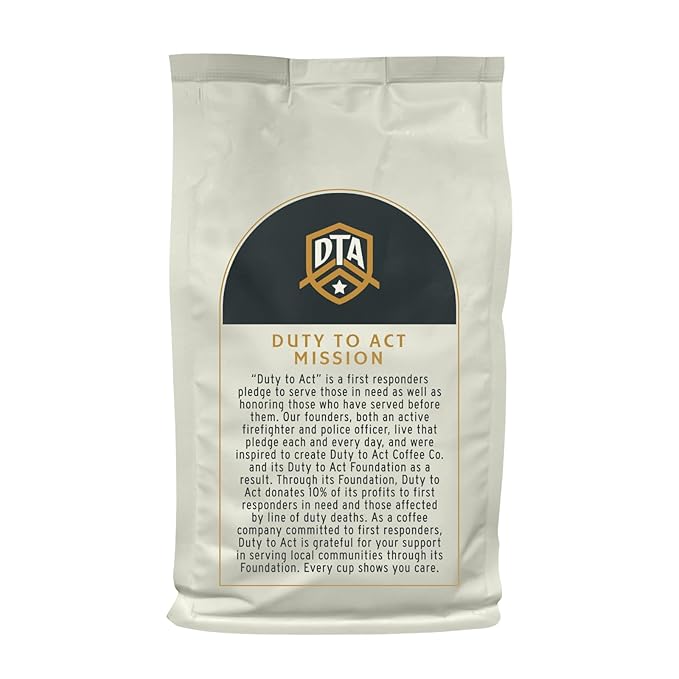 Duty to Act Dark Roast Ground Coffee, 2 lbs (Pack of 5)