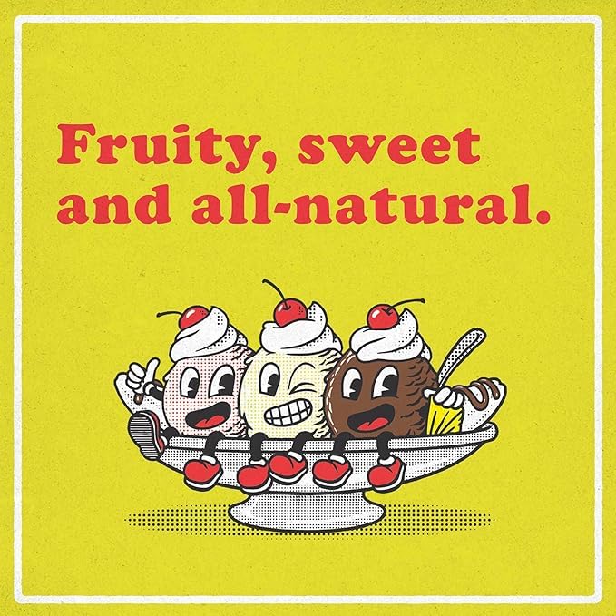 Roasty Buds Banana Split Whole Bean Coffee – 12oz Bag | Gluten-Free, Non-GMO, No Sugar, Dairy, Soy, or Egg | Dessert-Inspired, Bold & Smooth Medium Roast