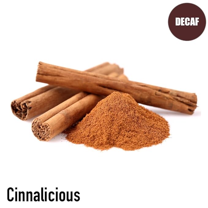 Volcanica Cinnalicious Flavored Decaf Coffee, Whole Bean, Fresh Roasted, 16-ounce