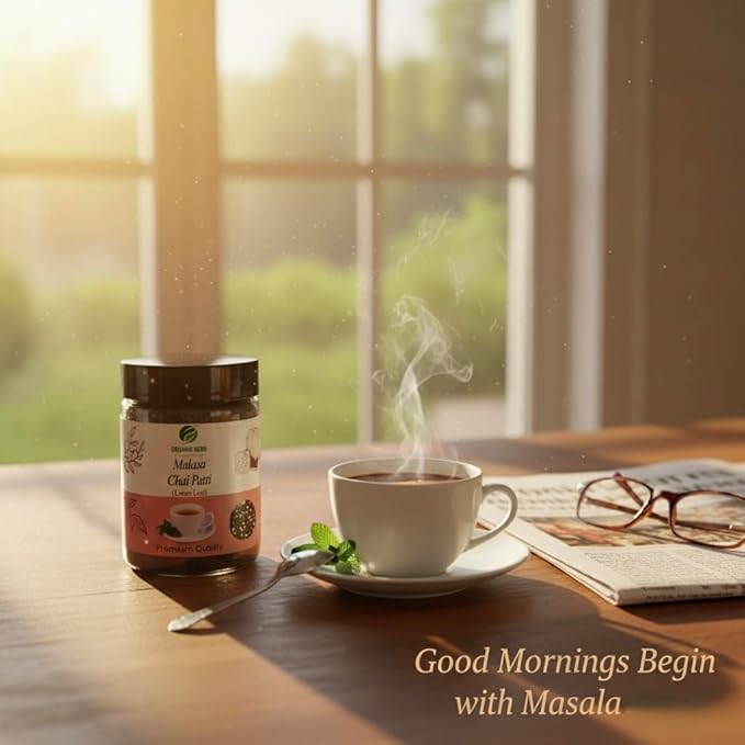 Masala Chai Tea – Authentic Indian Spiced Chai Blend with Black Tea, Cardamom, Cinnamon, Ginger & Clove – Loose Leaf, Natural, Non-GMO – Perfect for Chai Latte – 227grams