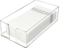 Guest Towel Napkin Holder, Acrylic Guest Towel Holder, Hand Towels Holder for Bathroom, Guest Towels Storage Tray for Kitchen, Parties, Weddings, Events (0.1in Thickness)