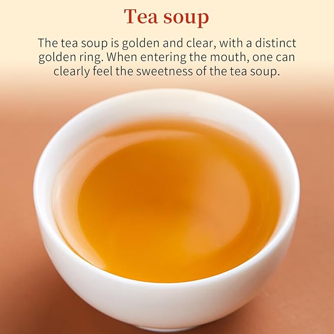 XIXICHA Jin Jun Mei Tea Premium Golden Monkey Tea Loose Leaf Black Tea Chinese Authentic Wuyi Mountain Black Tea No additives All-natural 120g/4.23oz （20 bags）金骏眉袋泡 独立包装茶叶