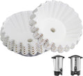 Paper Coffee Filters Compatible with Hamilton Beach Coffee Maker, 100 Pcs White Perforated Disposable Filters for Hamilton Beach 45 Cup