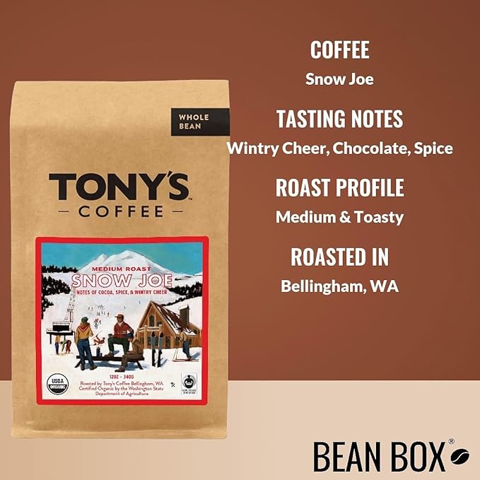 Bean Box Holiday Coffee Sampler - Snow Joe, 2-Pack, Whole Bean Coffee