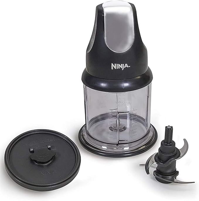 Ninja Food Chopper Express Chop with 200-Watt, 16-Ounce Bowl for Mincing, Chopping, Grinding, Blending and Meal Prep (NJ110GR)