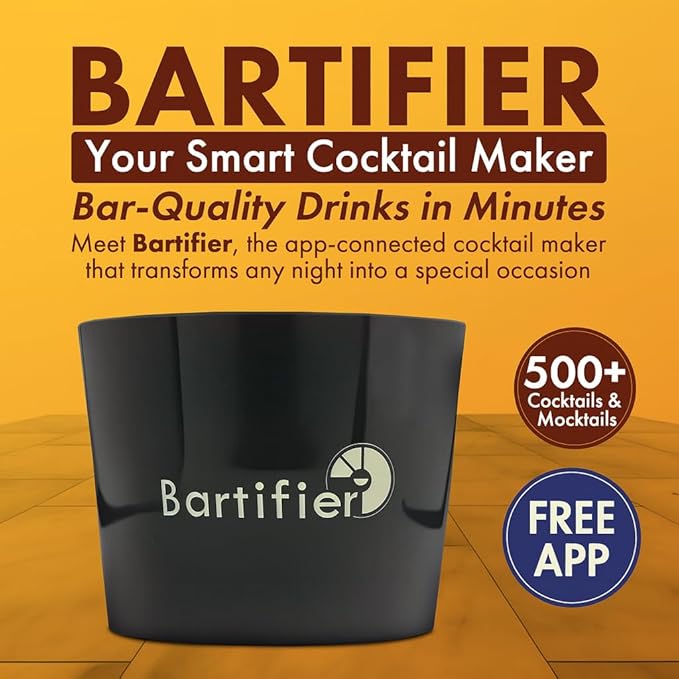 Smart Cocktail Maker — The App Shows You Where to Fill — Make 500+ Easy, Perfect Cocktails — Best Gift for Cocktail Lovers