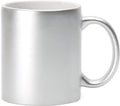 11oz Ceramic Sublimation Coffee Mug (12, silver)