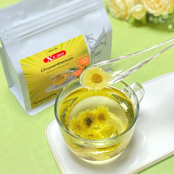 Chrysanthemum Tea - 100% Pure Premium Natural Dried Fetal Chrysanthemum(3.98oz/113g), Caffeine-Free, Non-GMO