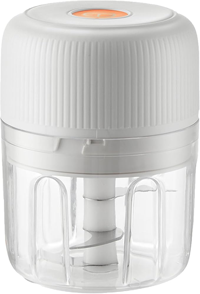 ELECTRIC GARLIC MINCE, 250ML Food Chopper USB, Mini Vegetable Chopper, Garlic Mincer, Onion Chopper, Portable Small Food Processor (white)