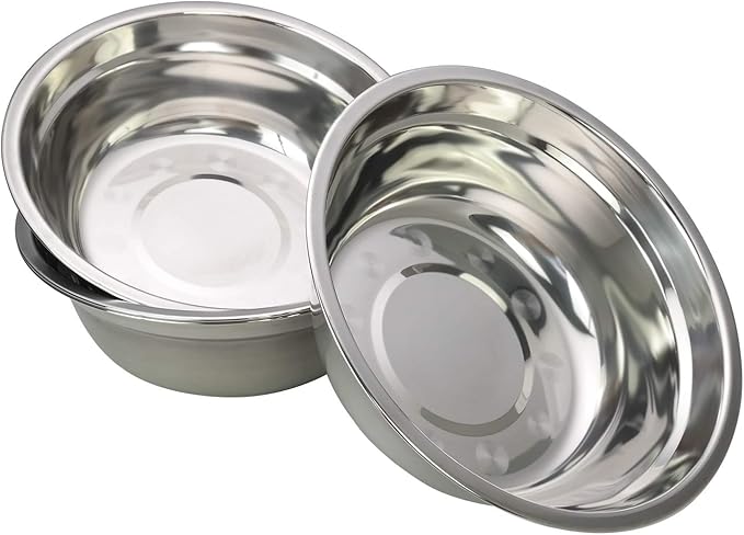 Metal Mixing Bowls, Stainless Steel Serving Bowl, Set of 4