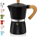 6 Cup Aluminum Espresso Stovetop Moka Pot Express Coffee Maker Percolator Italian Classic Mocha Coffee Machine for Italian and Cuban Cafe Brewing for Home & Camping 300ml 10oz
