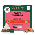 VAHDAM, Sweet Cinnamon Tea | 100 Tea Bags | 100% Natural Spices | Cinnamon Masala Chai Tea Recipe | Spiced Chai Tea Bag | Brew as Hot or Iced