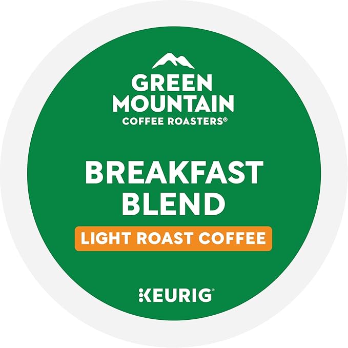 Green Mountain Coffee Roasters Breakfast Blend Single-Serve Keurig K-Cup Pods, Light Roast Coffee, 96 Count