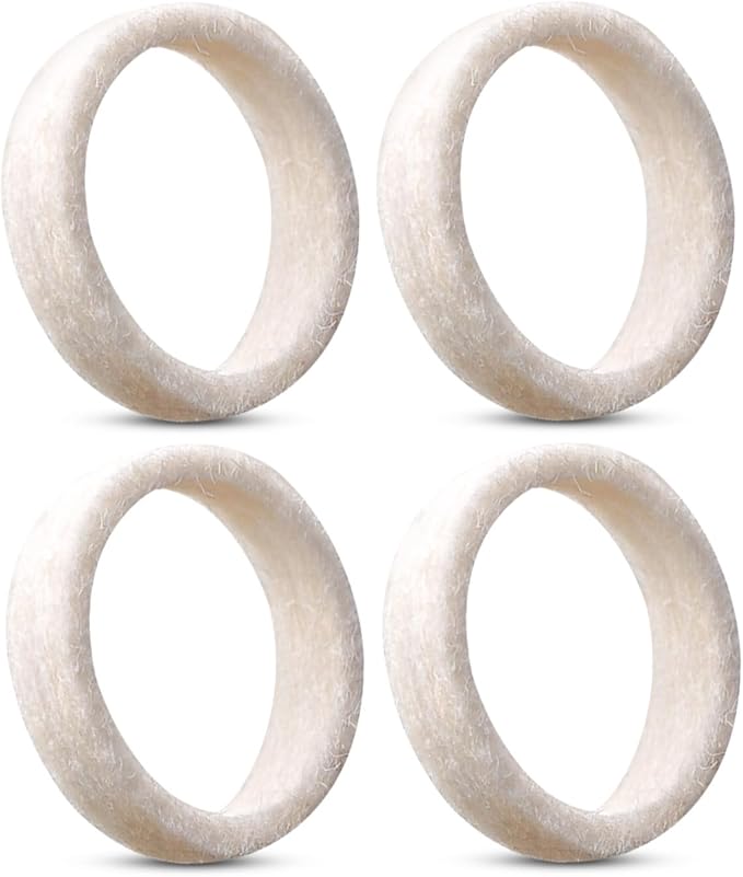Felt Cushion Ring for Coffee Machine Grinder Wool Fit for Breville Espresso BES870 BES878 BES880 BES980 BES990 BCG600 BCG820, Coffee Machine Cleaning Gasket Replace SP0001575, 4 Pack