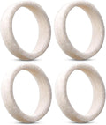 Felt Cushion Ring for Coffee Machine Grinder Wool Fit for Breville Espresso BES870 BES878 BES880 BES980 BES990 BCG600 BCG820, Coffee Machine Cleaning Gasket Replace SP0001575, 4 Pack