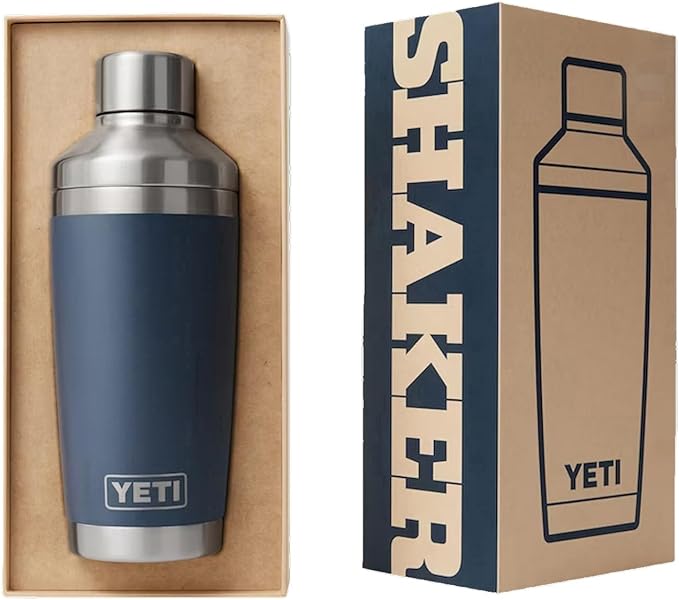 YETI Rambler 20 oz Cocktail Shaker, Stainless Steel, Vacuum Insulated, Cherry Blossom
