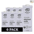 Mooala Organic Simple Almond Milk Vanilla, 32oz - 4 Ingredient, Shelf Stable, No Gums, No Oils, No Fillers, Unsweetened, Non-GMO, No Additives, Dairy Free Plant Based Milk, 6 pack
