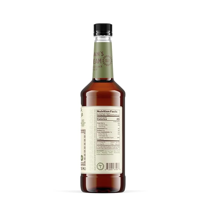 Tippleman's Irish Cream Coffee Syrup - Rich Flavor for Hot or Iced Drinks, Latte, Tea, Espresso, Cappuccino, Cocktails, & Baking - 25.4 Fl Oz
