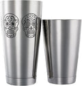 Barfly Skull Cocktail Shaker Tin Set (18 oz and 28 oz),Stainless Steel, Skull,M37009SKU