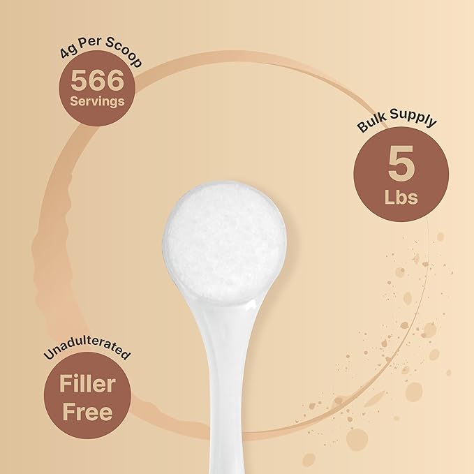 NatureBell Xylitol Sweetener, 5lbs | Natural Birch Crystal Source – 1:1 Sugar Substitute – Sweet Flavor with No Erythritol – Low Calorie & Glycemic Impact – Sugar Free, No Aftertaste, Non-GMO