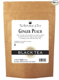 The Republic of Tea Ginger Peach Black Tea, Refill Pack of 100 Tea Bags