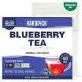 HANDPICK, Wild Blueberry Tea Bags (100 Count), True Premium Blueberry Herbal Tea with Hibiscus, Rose & Licorice | Brew Iced/Hot Tea