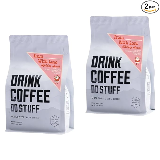 Bean Box Holiday Coffee Sampler - Holiday Roast: From Santa, With Love, 2-Pack, Whole Bean Coffee