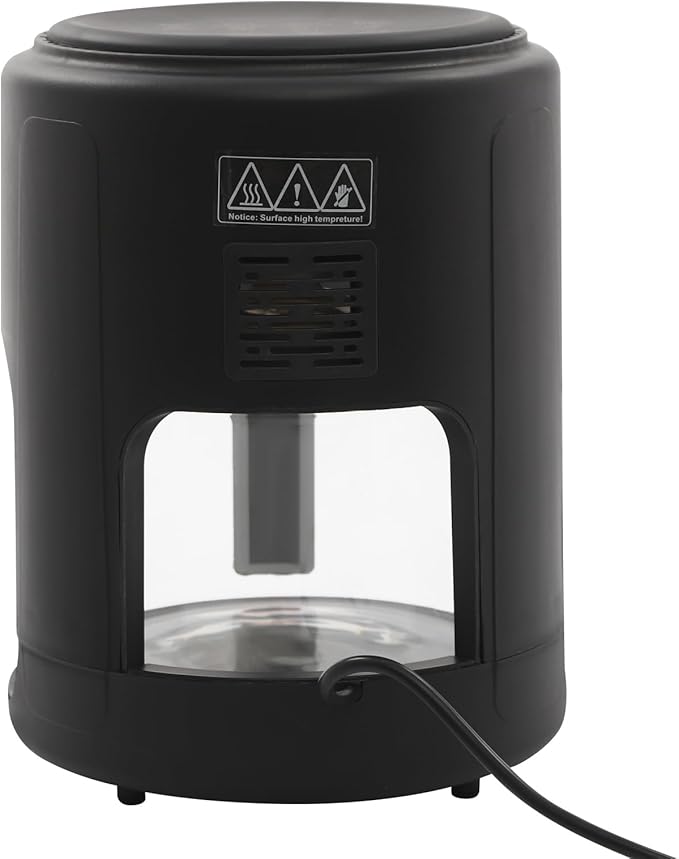 1200W Glass Air Fryer, 360° Viewable Airy Fryer, Small Glass Air Fryer 8 Preset Modes, Transparent Fry Bowl for Best Cooking Results, Cook Shrimp, Steak, Fries, Wings