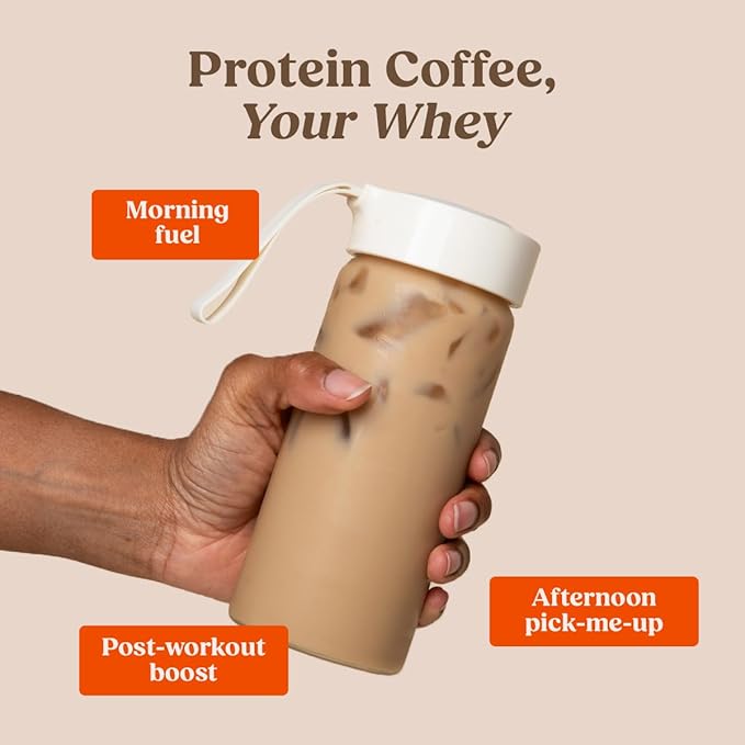 Bulletproof Original High Protein Iced Instant Coffee, 14 Servings, 12g Whey Protein, No Artificial Flavors & Sweeteners, 170mg Caffeine Per Serving, Creamy Coffee Forward
