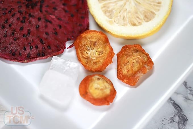 USTCM JoyFull Mixed Fruit Infusions Fruit Tea Single Pack All Natural Dried Fruits Mixed Flavors Make Perfect Tea! 15g (Red Dragon Fruit, Lemon, Kumquat, Pack of 3)
