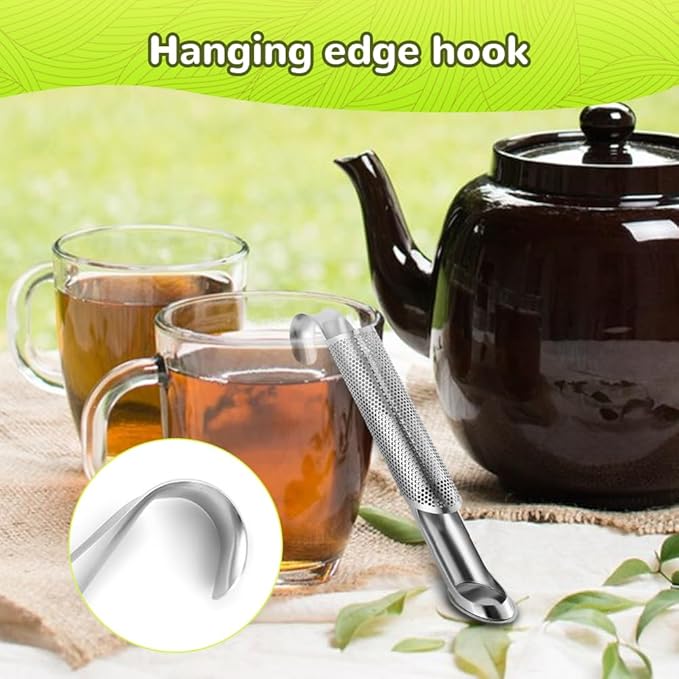 Stainless Steel Tea Diffuser, 2025 New Loose Tea Leaf Steeper, Portable Tea Infuser for Loose Tea Office and Home, Easy Clean Tea Steeper for Tea Lovers (1)