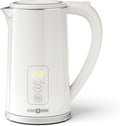Electric Tea Kettle, Upgraded 1.7L Temperature Control Electric Kettle, 4H Keep Warm Water Boiler with 6 Presets, LED Screen Electric Kettles for Boiling Water, Boil-Dry Protection, BPA Free, White