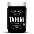 Organic Black Tahini Paste 16 oz (1lb) - Black Sesame Paste - USDA Certified, Kosher, Gluten Free Tahini Sauce - Creamy Tahini Organic with Hulled Sesame Seeds for Dressigns, Dips, Spreads & Hummus - The Holly Tree