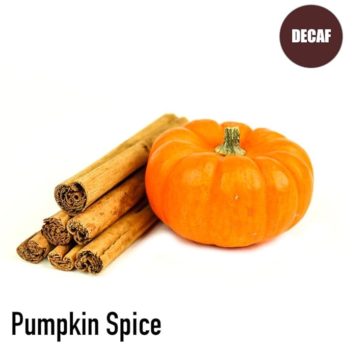 Pumpkin Spice Flavored Decaf Coffee, Whole Bean, Fresh Roasted, 16-ounce