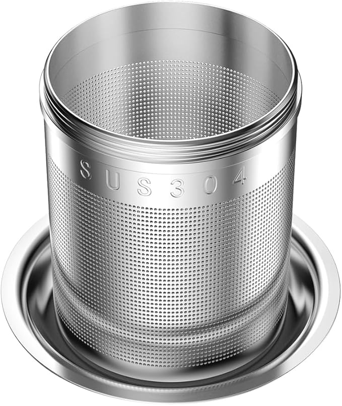 2 Pack 18/8 Stainless Steel Tea Infuser, Extra Fine Mesh Tea Infusers for Loose Tea, Tea Strainer Steeper Filter for Brew Tea, Spices & Seasonings (2)