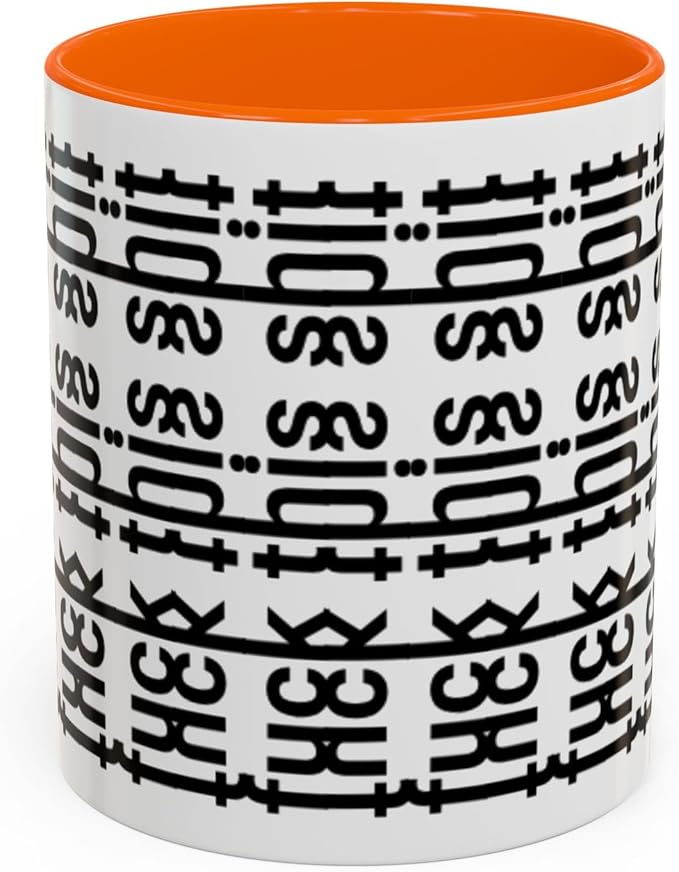 Bold Statement Coffee Mug, Hidden Message Unique Gift for Caffeine Lovers, Funny Office Mug, Housewarming, Birthday,
