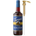 Torani Sugar Free Syrup, Red Raspberry, Dairy Friendly Flavoring for Drinks, Zero Calorie, Glass Bottle with Pump Included, 25.4 Fl Oz