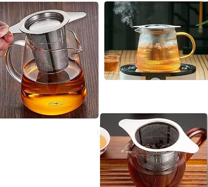 Tea Infuser for Loose Leaf Tea, Stainless Steel Tea Infuser, Extra Fine Mesh Tea Strainers Filter Fine Tea Leaves Effectively, Fit Tea Pots/Mugs
