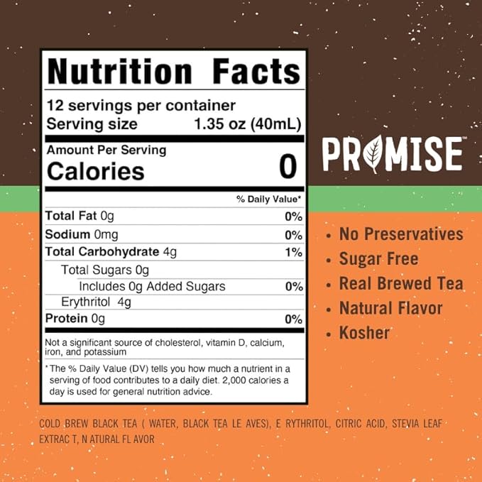 Promise Tea by Java House - Cold-Brewed Tea Concentrate Pods - Ethically Sourced - Mango Black Lightly Sweet Tea - Pack of 48