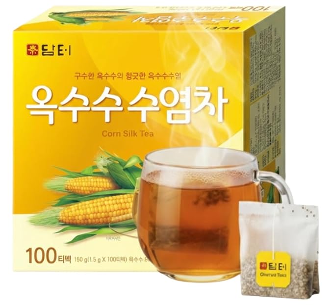 Damtuh Corn Silk Tea – Nutty & Refreshing, Caffeine-Free Herbal Tea, 100 Tea Bags (1.5g each)