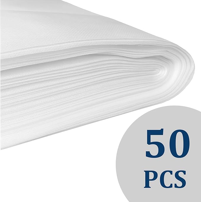 50 Pack 20" x 20" Cold Brew Coffee Filter Bags, Extra Large Disposable Brewing Bags, Non-Woven Fabric Mesh for 1-5 Gallon Cold Brew Systems, Tea, Juice, Home & Commercial Use