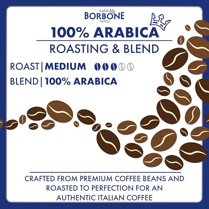 Caffè Borbone 100% Arabica Aluminum Capsules Compatible with Nespresso Original Machines, Medium Roast, 100 Count