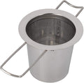 Fdit Stainless Steel Mesh Tea Infuser Metal Cup Strainer Foldable Filter With-Lid
