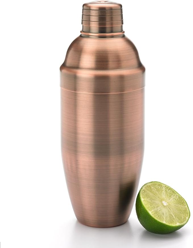 Barfly Cocktail Shaker, 24oz (700 ml), Antique Copper,M37039ACP
