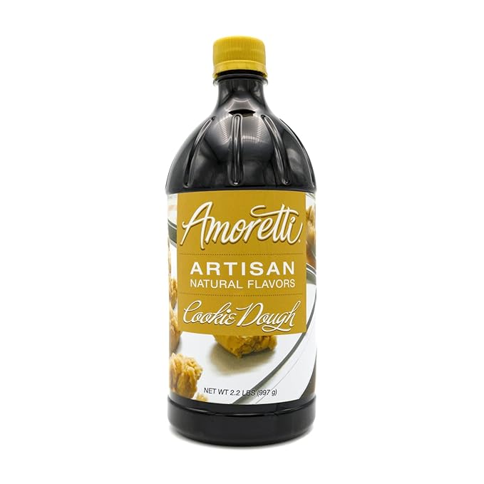 Amoretti - Natural Cookie Dough Artisan Flavor Paste, 2.2 lbs, Perfect For Ice Cream, Beverages, Cakes, and more, Preservative Free, Vegan, Gluten Free, No Artificial Sweeteners, Highly Concentrated