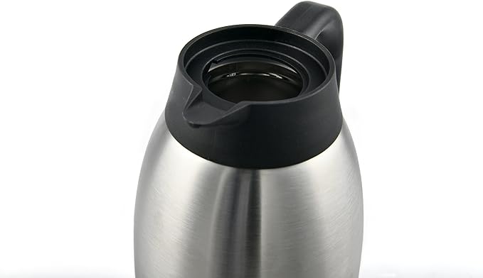 Heritage66 Stainless Steel Thermal Coffee Carafe Triple Layer Thermal Vacuum insulated 12 hours heat Retention/24 hours cold Retention/ 1 Liter Tea, Water, and Coffee Dispenser
