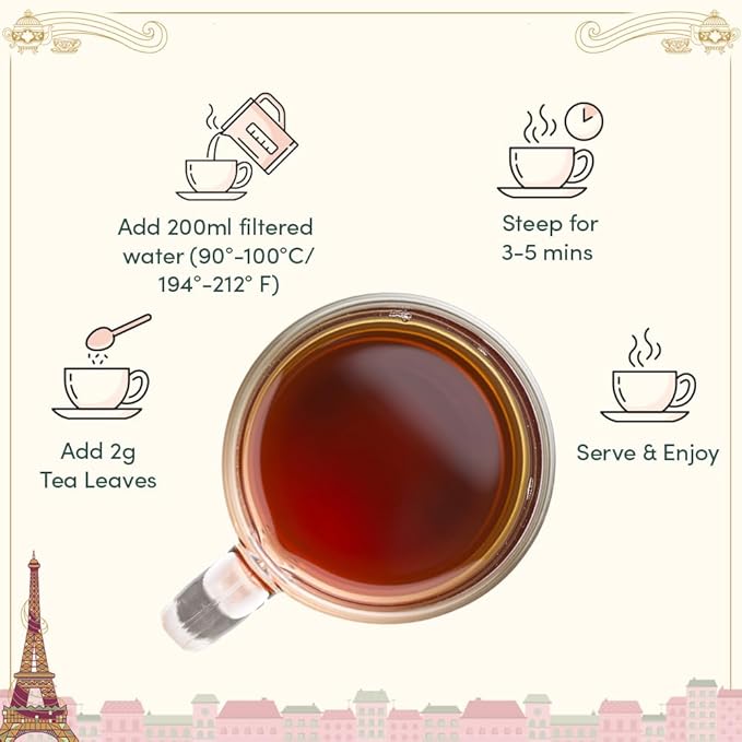 VAHDAM, Weekend in Paris Christmas Tea Gift Set - 9 Loose Teas | Tin Caddy Travel Edition Gift Box | Christmas 2025 Gift Ideas for Women & Men | Gluten Free, Non GMO