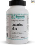 Rainforest Pharmacy Uncarine Max Cat’s Claw Capsules 500mg, 120 Vegetarian Capsules | Uncaria Tomentosa | Cats Claw Herbal Supplement from The Amazon Rainforest