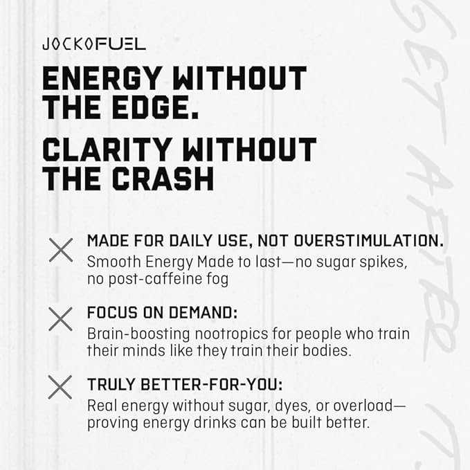 Jocko GO Energy Drink - Keto, Vitamin B12, Vitamin B6, Electrolytes, L Theanine, Magnesium- Energy Boost, Sugar Free Nootropic Monk Fruit Blend - 12 Pack (Iced Tea - Lemonade)